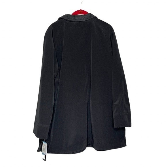 JONES New York Reversible Coat Jacket Black Charcoal Water Resistant Size XL NEW - Picture 6 of 14